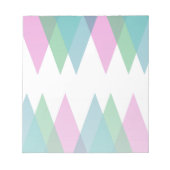 Bloc-note Triangles rose et vert (Devant)