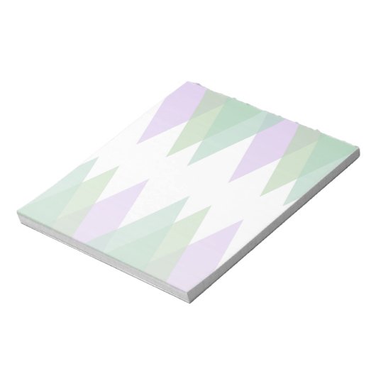 Bloc-note Triangles vert et lilas (Tourné)