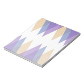 Bloc-note Triangles violets, bleus et jaunes (Tourné)