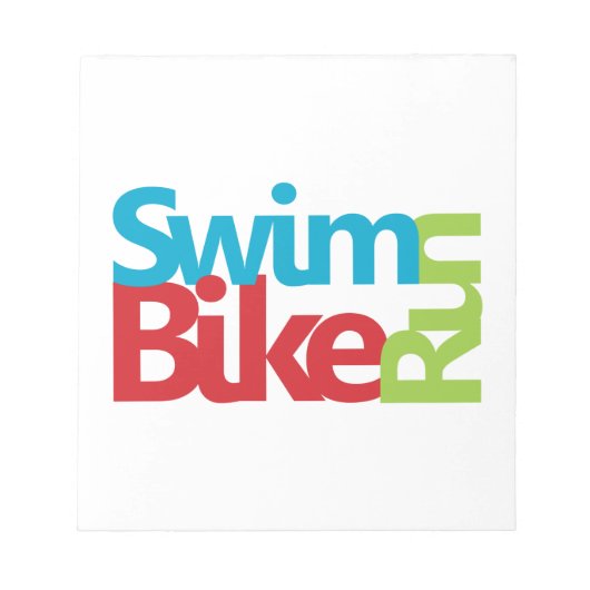 Bloc-note Triathlon cool et design unique (Devant)