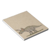 Bloc-note Tricératops de Dinosaure Crétacé (Incliné)