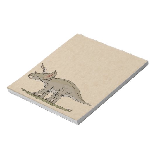 Bloc-note Tricératops de Dinosaure Crétacé (Tourné)