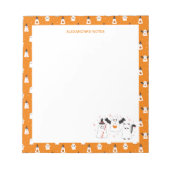 Bloc-note Trick d'Halloween adorable ou le traitement des fa (Devant)