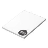 Bloc-note Trick Me Traite, Blanc Noir (Tourné)