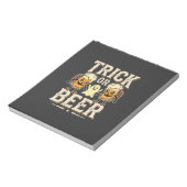 Bloc-note Trick or Beer Halloween Beer Design_1 (Tourné)