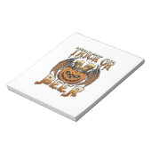 Bloc-note Trick Or Beer Halloween Citrouille Squelette Ailes (Tourné)