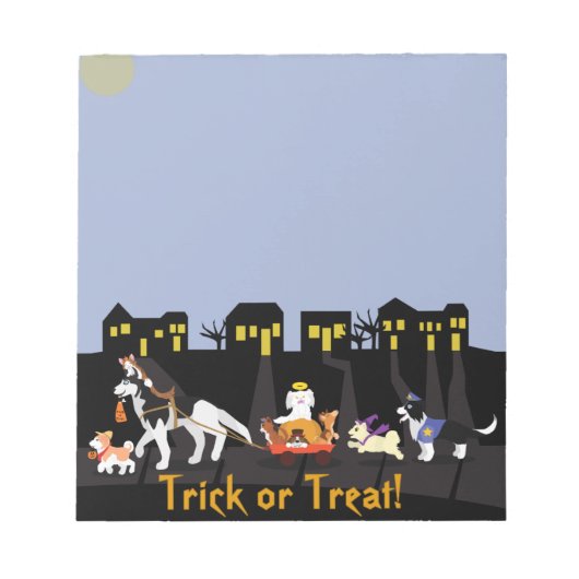 Bloc-note Trick ou traitement des animaux domestiques (Devant)