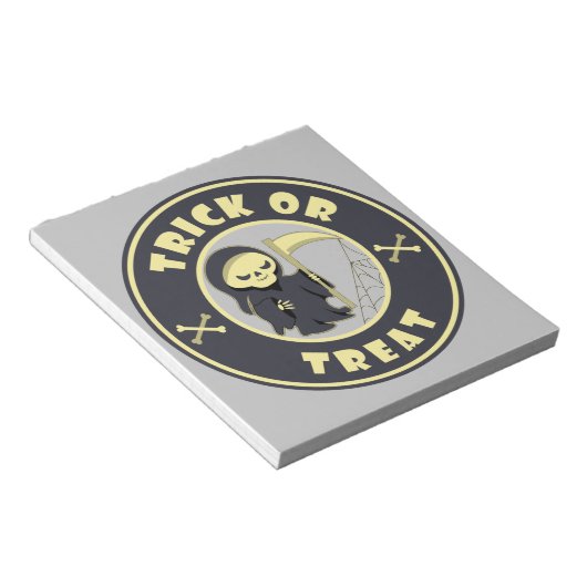 Bloc-note Trick ou traiter Halloween griffeur caractère (Incliné)