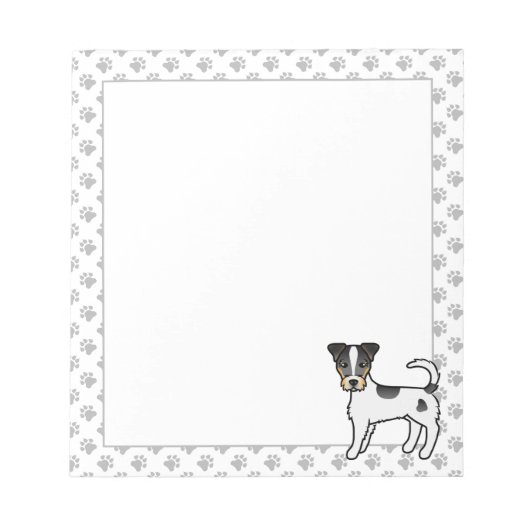Bloc-note Tricolor Rough Coat Parson Russell Terrier Chien (Devant)