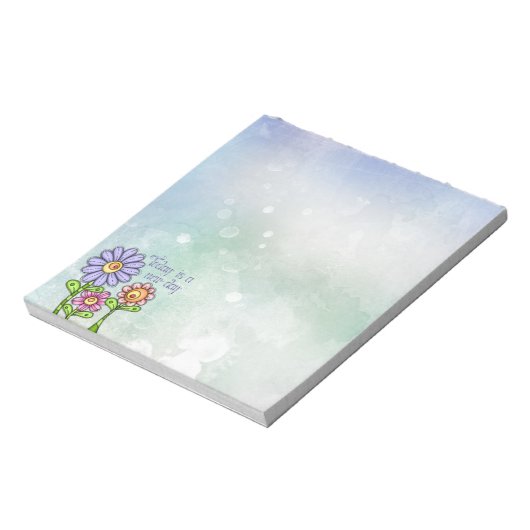 Bloc-note Trio coloré à Doodle Flower (Tourné)