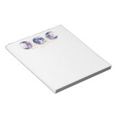 Bloc-note Triple lune violet et or (Incliné)
