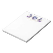 Bloc-note Triple lune violet et or (Tourné)