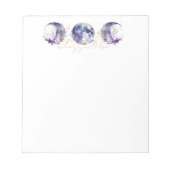 Bloc-note Triple lune violet et or (Devant)