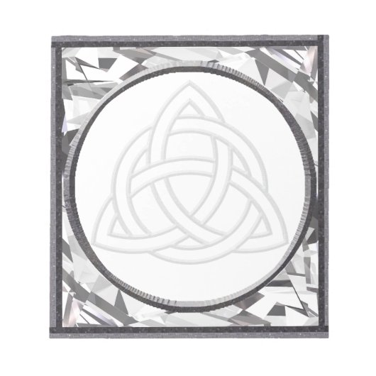 Bloc-note Triquetra Bevel Argent (Devant)