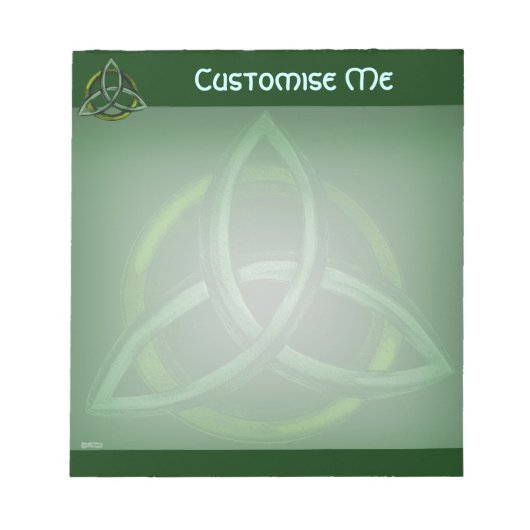 Bloc-note Triquetra (vert) (Devant)