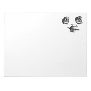 Bloc-note Trois Chouettes - Liberté et Amusement