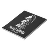 Bloc-note Trois Déplacements Devant I Chess Matt Jeu Jeu Jeu (Tourné)