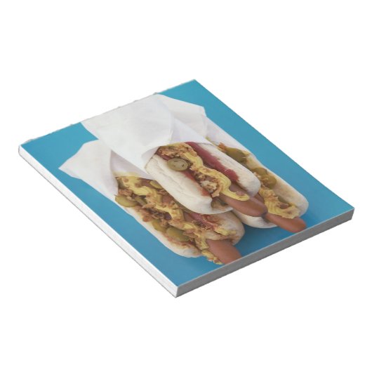 Bloc-note Trois hot dogs en petits pains (Incliné)