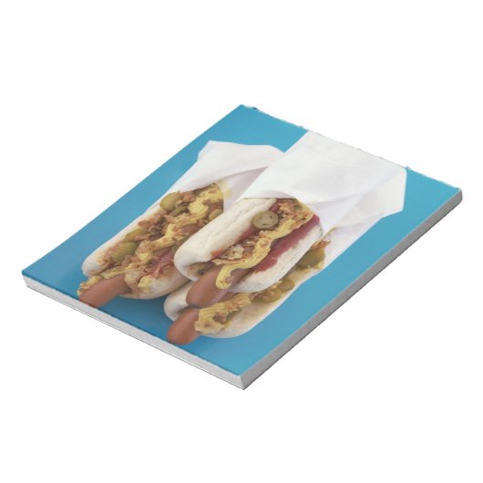 Bloc-note Trois hot dogs en petits pains (Tourné)