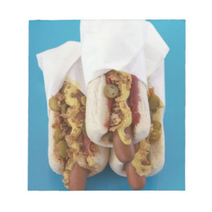 Bloc-note Trois hot dogs en petits pains