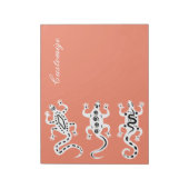 Bloc-note Trois lézards Thunder_Cove style sud-ouest  (Tourné)