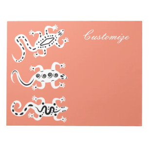 Bloc-note Trois lézards Thunder_Cove style sud-ouest 