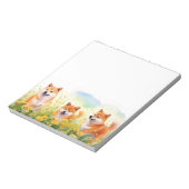 Bloc-note trois mignonette shiba inus et dandelions bloc-not (Tourné)