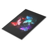 Bloc-note Trois papillons brillants sur l'arrière - plan de  (Incliné)