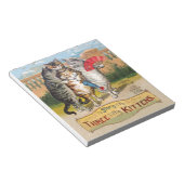 Bloc-note Trois Petits Chatons Illustration de Mère l'Oie (Incliné)