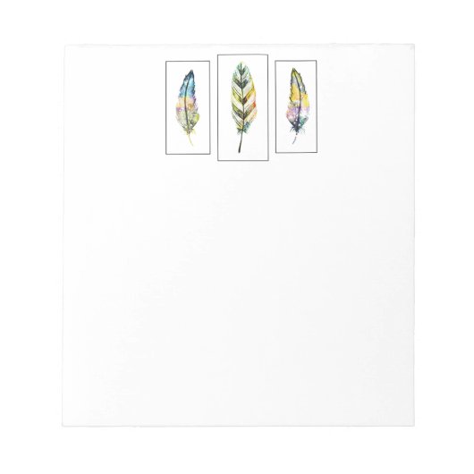 Bloc-note Trois plumes (Devant)