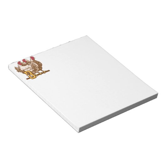 Bloc-note Trois poules françaises (Incliné)