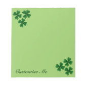 Bloc-note Trois Shamrocks verts (Devant)