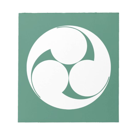 Bloc-note Trois tourbillons sens horaire (Sugaki) (Devant)