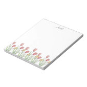 Bloc-note Trois Tulipes crayon couleur, stylo et encre Note  (Tourné)