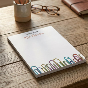 Bloc-note Trombone à Papier Personnalisable pour Remerciemen