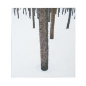 Bloc-note Troncs d'arbre dans la neige (Devant)