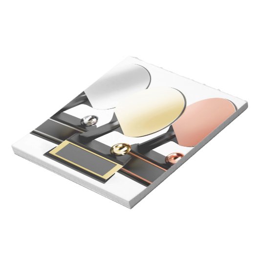 Bloc-note Trophées de tennis de table (Tourné)