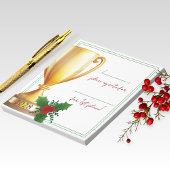Bloc-note Trophy Holiday Contest Voting Notepad Pack de 40