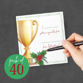 Bloc-note Trophy Holiday Contest Voting Notepad Pack de 40