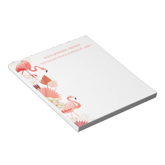 Bloc-note Tropical Flamingo (Incliné)