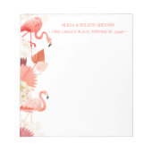 Bloc-note Tropical Flamingo (Devant)