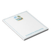 Bloc-note Tropical Island Retro Blue Bus (Incliné)