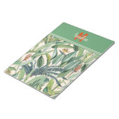 Bloc-note Tropical Jungle Banana Tree Strelitzia Monogramme (Incliné)