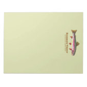 Bloc-note Truite arc-en-ciel latine (Devant)