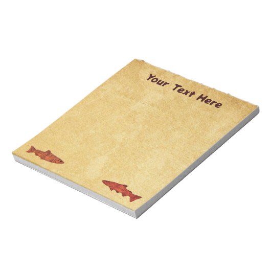 Bloc-note Truite rustique (Tourné)