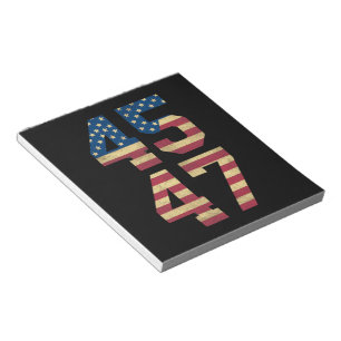 Bloc-note Trump 2024 45 47 Drapeau Américain Vintage Rétro 4
