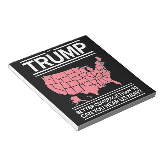 Bloc-note Trump a une meilleure couverture que la 5G Pouvez- (Incliné)