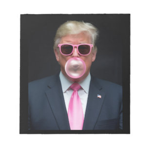 Bloc-note Trump Bubble Gum Rose Président 47 États-Unis