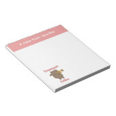 Bloc-note Trumpet Tribe Cute Cat Pink Personalize (Incliné)