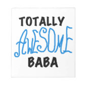 Bloc-note Tshirts et cadeaux Baba absolument géniaux (Devant)